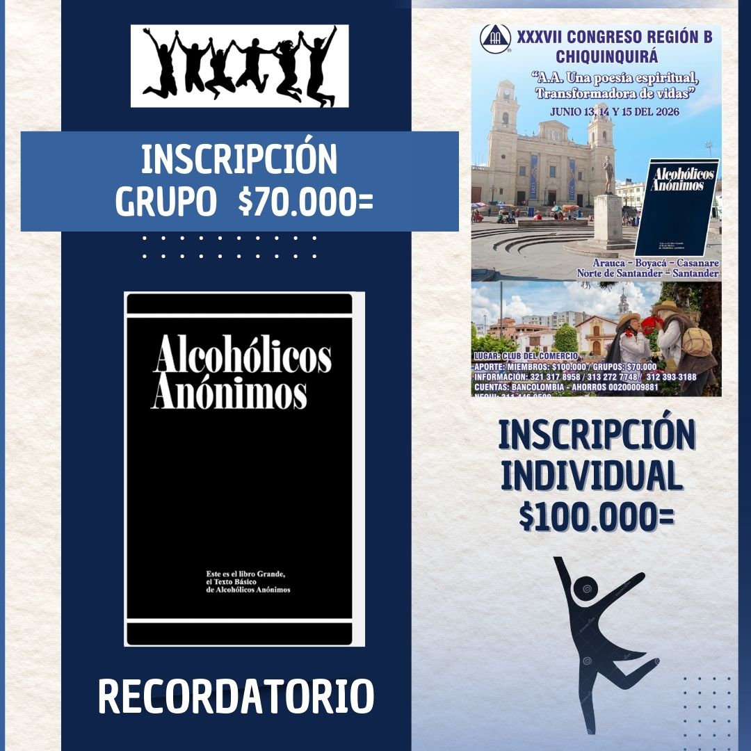 Recordatorio de Inscripciones – XXXVII Congreso Región B 2026
