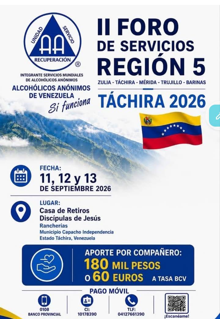 Segundo Foro de Servicios Region 5–Zulia, Tachira, Mérida, Trujillo, Barinas